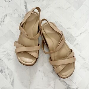 ABEO Slingback Leather Sandals Size 7.5‎